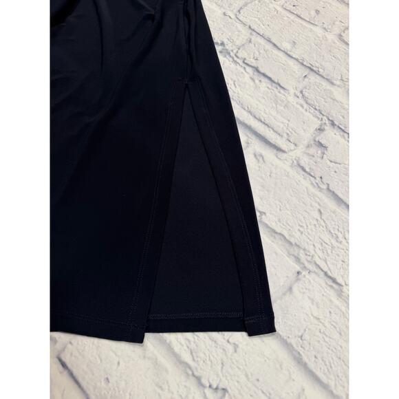 Tommy Hilfiger Navy Dress Plunging Neckline comfy long sleeveless Sz 10 A544 - Picture 5 of 7